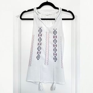 White and Pink Tank/Blouse